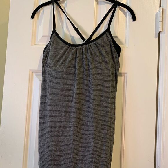 Calia T-shirt tank with black bra top.  Not padded - Picture 1 of 4